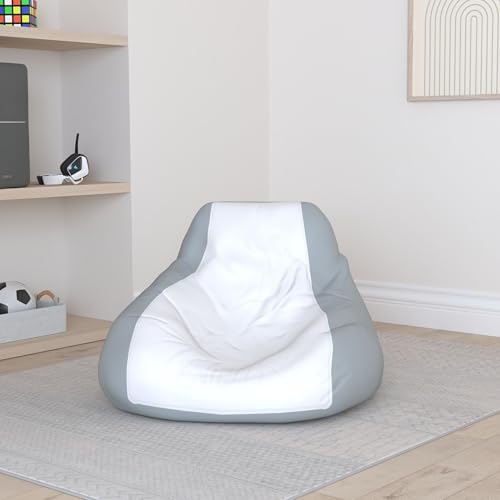 Teardrop Marine Beanbag - Medium - White/Grey