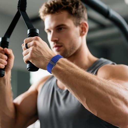 Hume Band Replacement Strap 1.0 - Nylon Loop Sport Wristband - Navy Blue