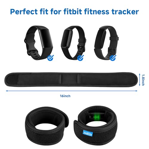 Xxerciz Medium Ankle Band for Fitbit Inspire 3 & Charge 6 - Adjustable Fitness Tracker Strap