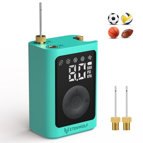 Electric Ball Pump with 2600mAh Battery - Inflate & Deflate Balls 3-17PSI