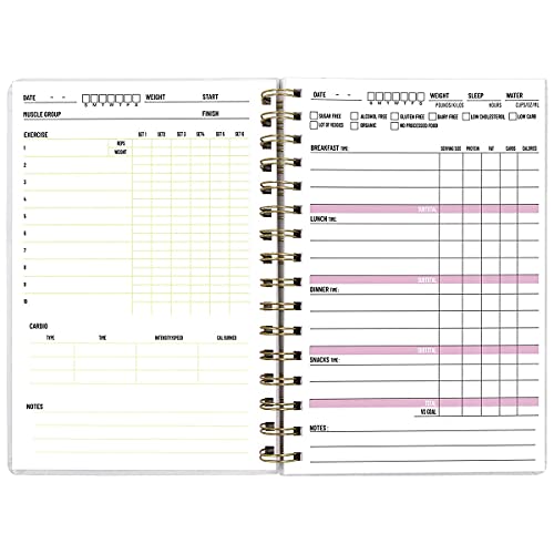 Food and Fitness Journal - 6.1" x 8.5" Workout Planner