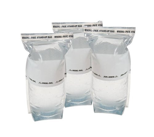 1 Liter Sterile Emergency Water Storage Bags - Stand Up Leakproof (Pack of 3)