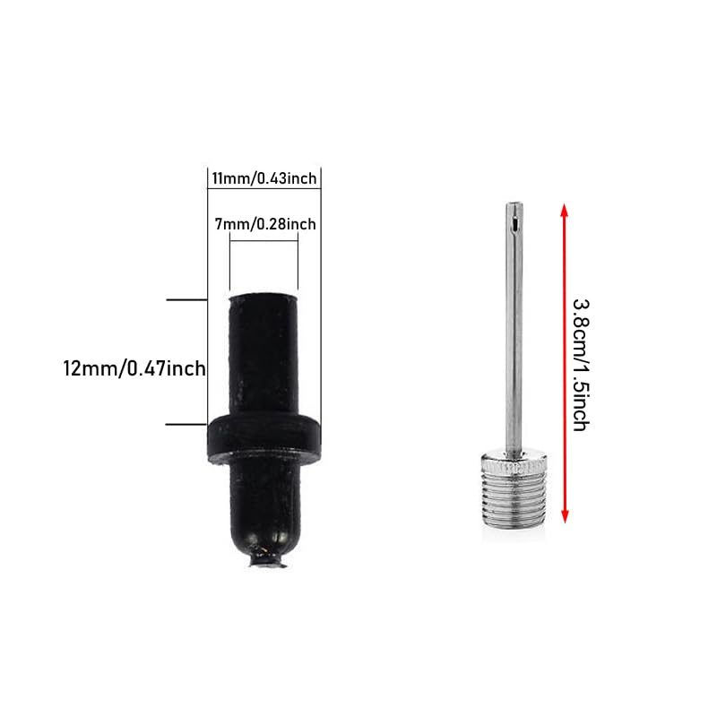 30-Pack Ball Pump Nozzle & Needle Kit for Sports Balls