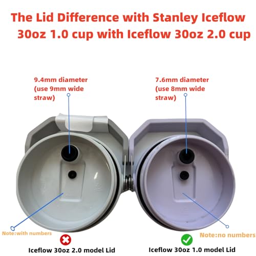 Replacement Straws for 30oz Flip Tumbler - 4 Pack with Cleaning Brushes