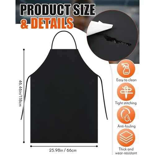 4 Pcs Safety Face Shield with 42.5 Waterproof Rubber Apron Set Face Mask for Grinding and Cutting PC Full Impact Resistant Safety Shield for Men Heavy Duty Work