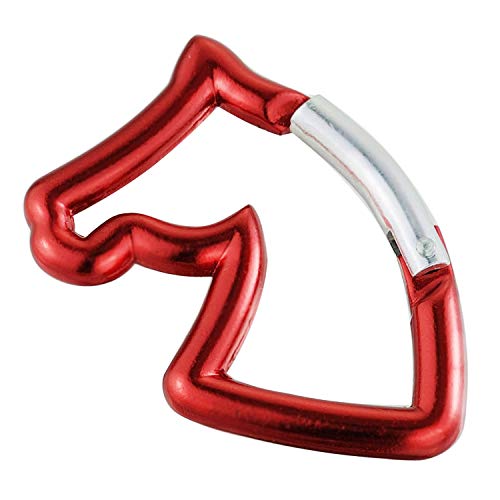 Mini Nonlocking Carabiner Clip - Red Spring Snap Hook Keychain