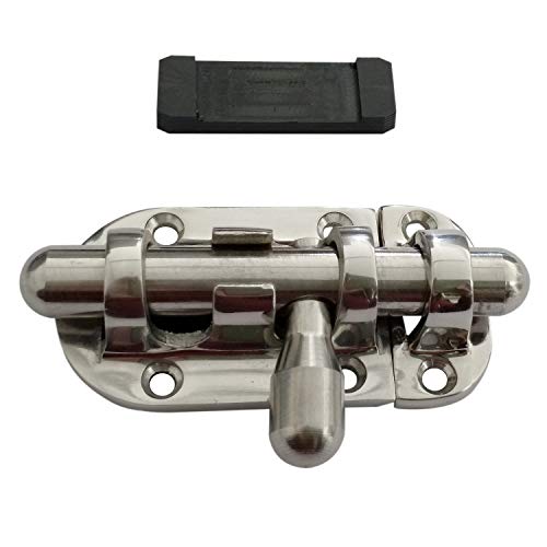 Keihui 2-3/8 Inch Marine Stainless Steel Locker Latch Slide Bolt - Durable Boat Window & Door Hardware