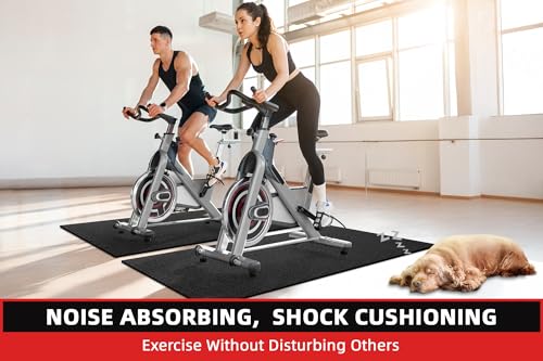 Exercise Equipment Mat 72"x36" - 6mm Thick Treadmill & Bike Floor Protection