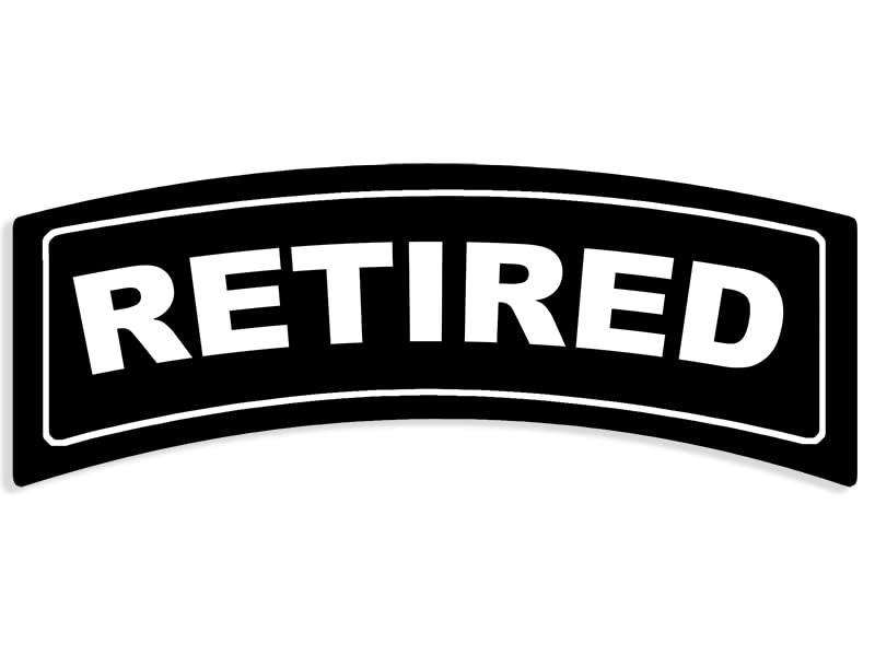 Military Veteran Vinyl Decal - Black Tab Shaped Sticker (2.5 x 6 inch)