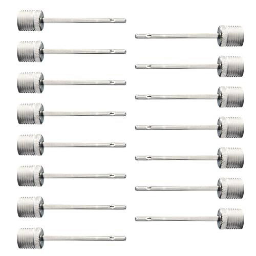 Heavy Duty Ball Pump Needles - 15 Pack Stainless Steel Inflation Pins