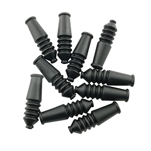 Bicycle V-Brake Cable Brake Boot Rubber - 10 Pack, Black