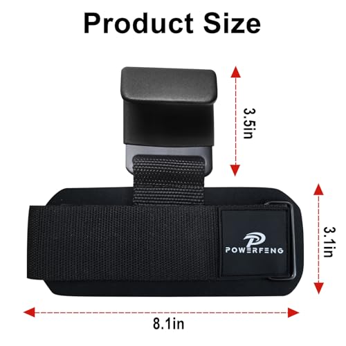 Weight Lifting Hooks with Wrist Straps - Black