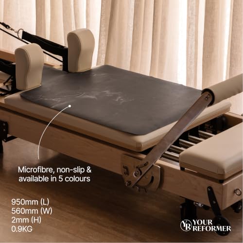 Microfiber Non-Slip Pilates Reformer Mat - Beige Wash