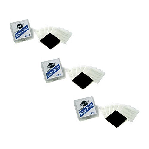 Park Tool GP-2 Pre-Glued Bicycle Tire Repair Patches Pack of 3 Waterproof Kits