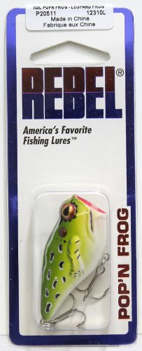 Topwater Frog Fishing Lure - 1 7/8 Inch Popping Bait - Leopard Frog