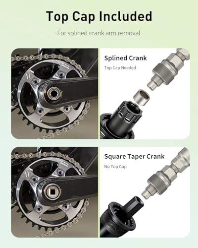 Bicycle Crank Puller Set - Bike Repair Kit with BB Socket