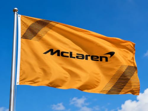 McLaren Flag Banner 3x5 Feet - Premium Outdoor Sports Fan Flag