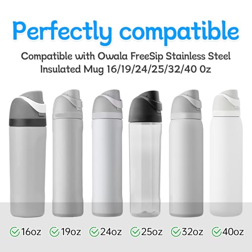 Replacement Silicone Stopper Seal for Water Bottle Lids - 4-Pack Grey