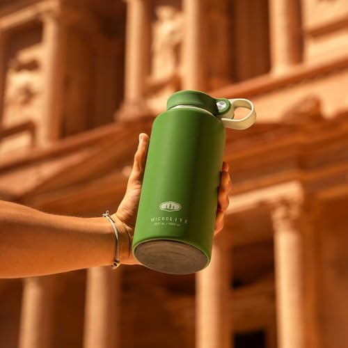 GSI Outdoors Microlite 1000 Twist Insulated Water Bottle Jade 33.8 oz