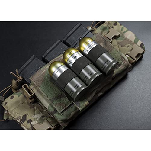 WYNEX Black Tactical Bag Insert with Elastic Loops - Hook & Loop Organizer