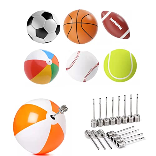 Stainless Steel Ball Pump Inflation Needles - 22 Pack for Sports Balls