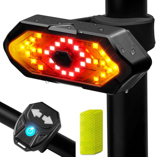 USB Rechargeable Bike Tail Light with Turn Signals - 120 Lumens
