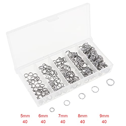 200pcs Stainless Steel Fishing Split Rings - Strong Connectors