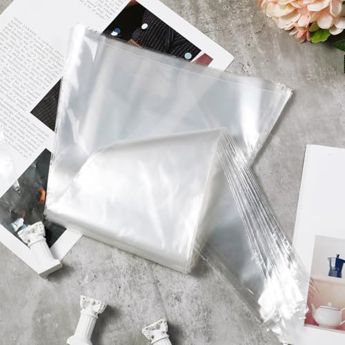 24 Pack Pennant Protective Sleeves for 12x30 Inch Flags, Clear Plastic Display Holders