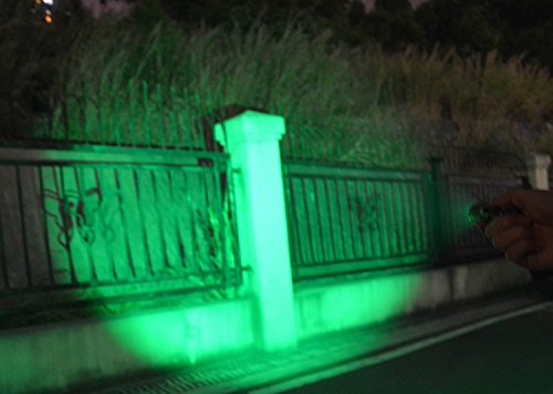 High Power Green LED Flashlight - 150 Yard Long Range
