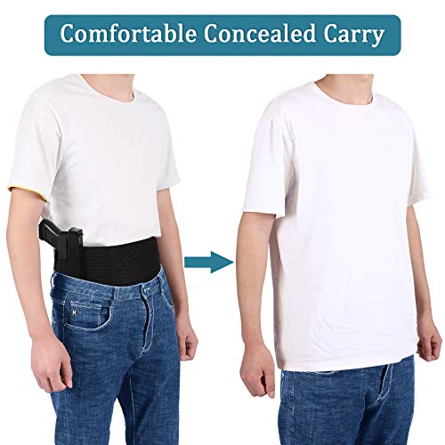 Belly Band Holster for Concealed Carry - Fits 37.4" to 51.2" Waist