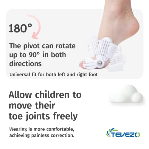 Kids Bunion Corrector Adjustable Splint with Silicone - Orthopedic Toe Straightener for Hallux Valgus