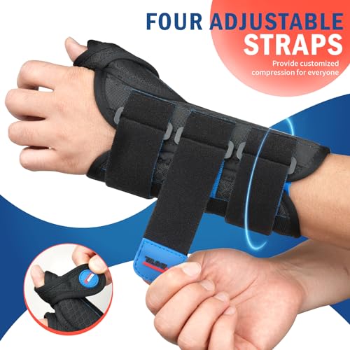 Thumb Spica Splint Wrist Brace for Carpal Tunnel & De Quervain's - Right Hand, Small/Medium