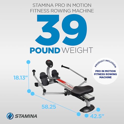 Hydraulic Rowing Machine - Stamina BodyTrac Glider 1050 - 250 Lbs Capacity