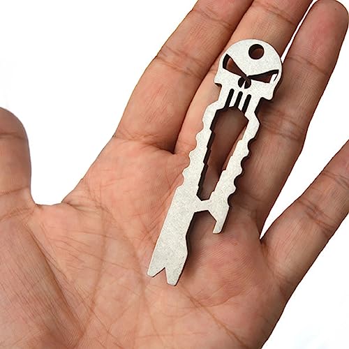 3-Piece Multi-Function Skull EDC Tool Set - Key Ring & Bottle Opener