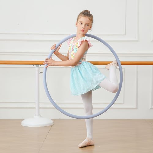 Ballet Leotard for Girls - Ruffle Sleeve Tutu Dress 5T Flower Blue