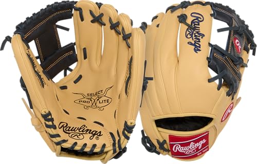 Youth Baseball Glove - Right Hand Throw - Pro I Web - Camel/Navy - 11.25"