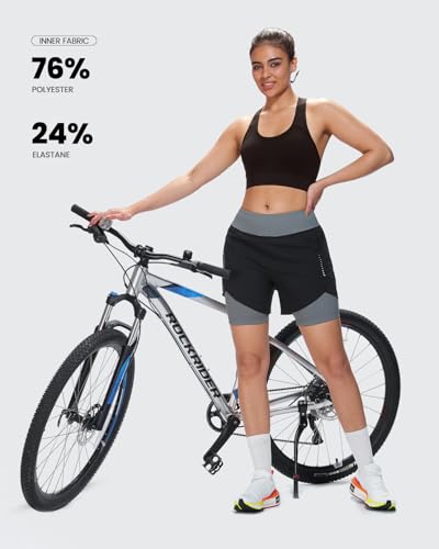 Women’s Padded Cycling Shorts with Pockets - Comfortable Bike Shorts for Women