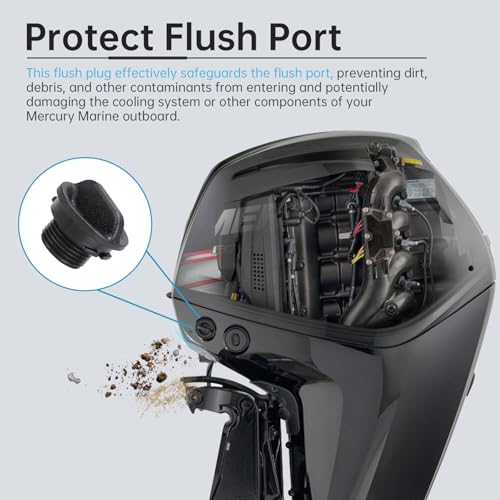 Mercury Outboard Flush Plug Replacement for Verado Pro XS 75-500HP & SeaPro