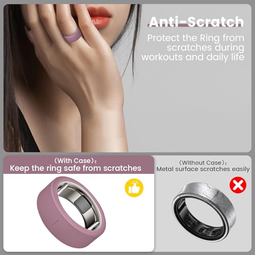 Silicone Ring Cover for Oura Ring Gen 3/4 - Size S (6/7/8/9/10), 10 Colors