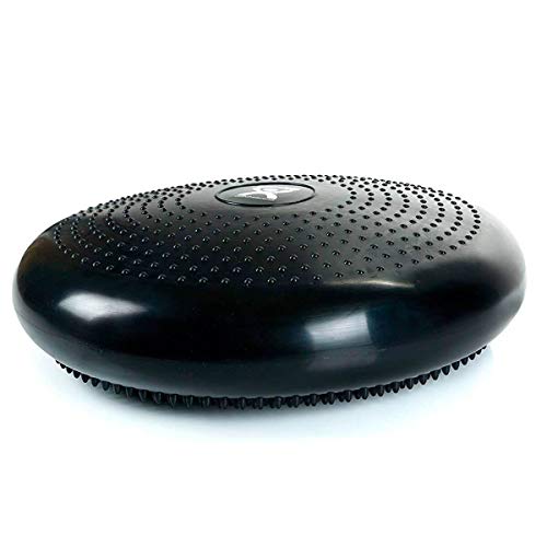 CanDo Inflatable Balance Disc 23.6" Diameter Black for Seat & Exercise