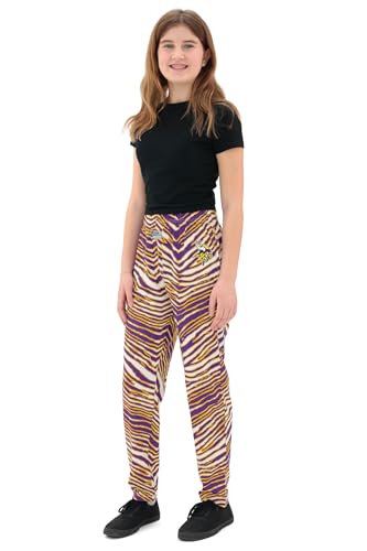 NFL Kids Youth Z88 Zebra Pants - Minnesota Vikings, Size 8-10