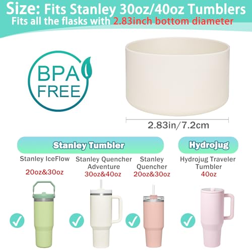 Silicone Tumbler Bottom Protector Boot - Rose Quartz/Cream