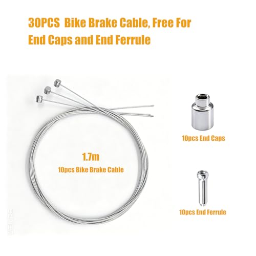 107PCS Stainless Steel Bicycle Cable Kit - Silver