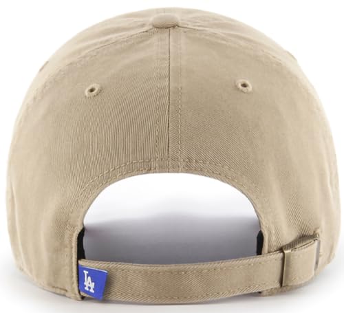 Los Angeles Dodgers Baseball Cap - Khaki & White Adjustable Hat