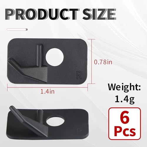 Recurve Bow Arrow Rest - 6-Pack Self-Adhesive Plastic