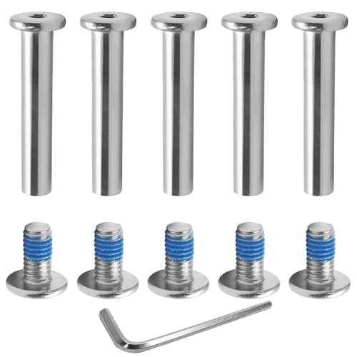 32mm Inline Skate Wheel Replacement Screws - Metal Socket Set - Pack of 5