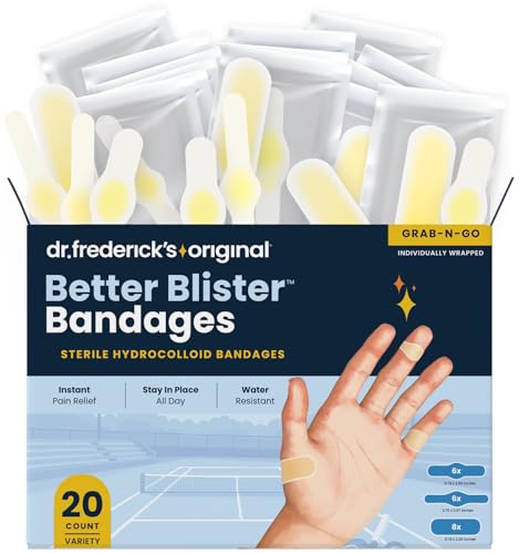 Hand & Finger Hydrocolloid Blister Bandages Pack - 20 Count