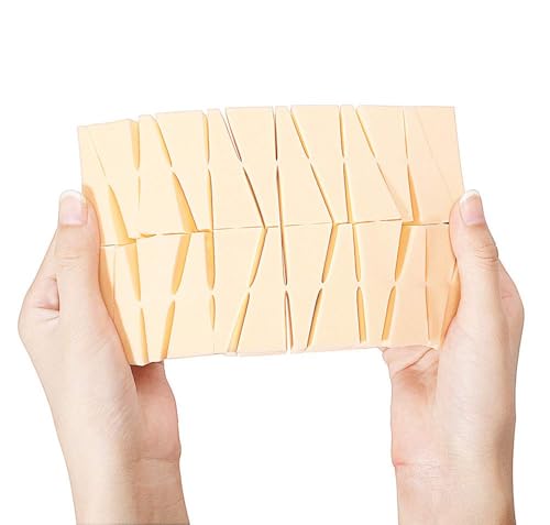 60pcs Disposable Makeup Wedge Sponges - Latex Free Applicators