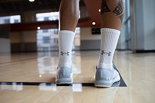 Under Armour Adult Training Cotton Crew Socks - X-Large Black 6-Pairs