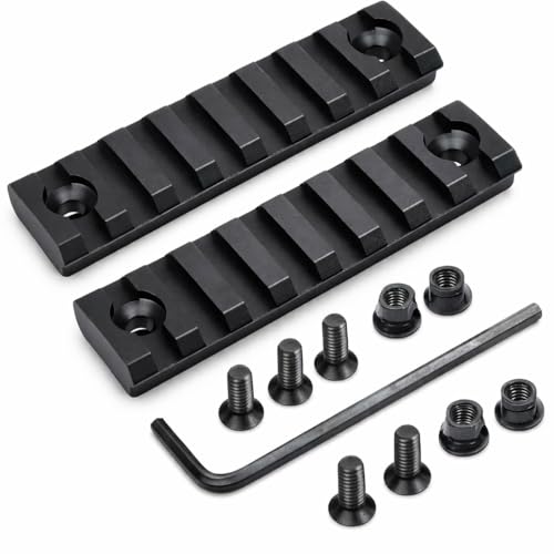 7-Slot Picatinny/Weaver Rails for Keymod Handguard - Set of 2